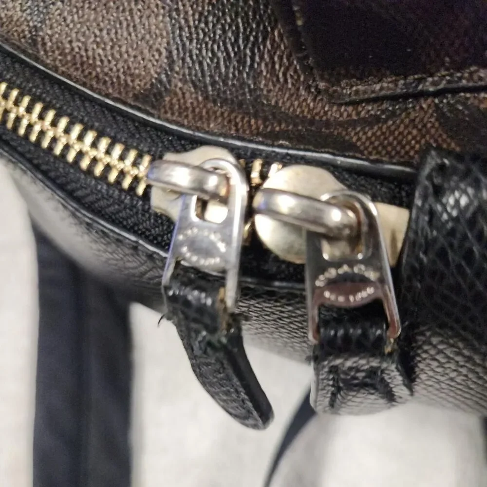 Coach Brown and Black Mini Backpack